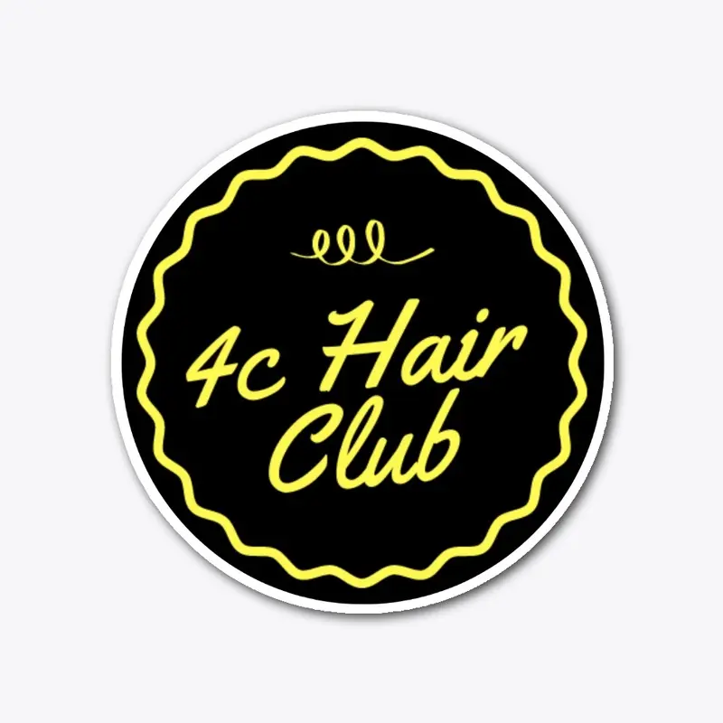 Official 4c Hair Club Sticker